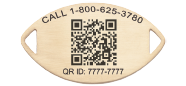 QR Code Santa Rosa Medical ID Bracelet 14k Gold, Gold, pemblem image number 0